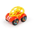 Spielzeugauto Oball mit Rassel, Gelb-Rot, Bright Starts, 25 cm, Kunststoff
