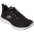 Skechers Flex Appeal 5.0 Sneaker Damen in blackmesh-whitetrim, Größe 39 1/2