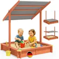 DeubaXXL DE Sandkasten Sami 120x120cm UV-Schutz 50+ 109560
