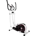 Christopeit Crosstrainer CT 3 – 7 kg Magnet-Brems-System, 8-stufige Rasterschaltung, Vorwärts- & Rückwärtsbewegung, Integrierte Handpulsmessun... - Schwarz/Weiß