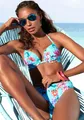 Push-Up-Bikini-Top "Modern", mit Blumenprint, Gr. 32 - Cup A, hellblau-bedruckt Cup A