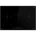 KKT KOLBE Induktionskochfeld 77 cm | Autark | 11,2 kW | 5 Zonen | 9 Stufen | Slim-Designrahmen | Schnellaufheizung | Touch Slider | Abschalt-Timer ... - Schwarz