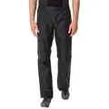 VAUDE Fahrradhose Men's Drop Pants II winddicht, wasserdicht, sportlicher Stil, leicht, klein verpackbar schwarz S
