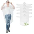 IGOERA Regenponcho XL transparent – 5er Pack Poncho mit Ärmeln für Damen, Herren & Kinder – Wasserdichtes Regencape mit Kapuze für Festival, Wandern, Camping, Radfahren & Outdoor