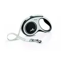 FLEXI New Comfort Leine schwarz L 5m bis zu 60kg- Gurt