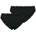 Nur Die Slip Invisible Seamless Lace (2-St) Unterhose, Basic Slip, Slip schwarz 40-42