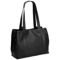 The Chesterfield Brand Wax Pull Up Schultertasche Leder 36.5 cm  schwarz