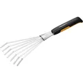 Fiskars XactTM Hand-Fächerbesen 44cm Harke kleiner Rechen Edelstahl 12,5cm breit