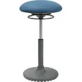 Bürohocker Drehhocker Stehhilfe living chairs Stehhocker grau/petrolblau - Blau