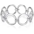 Rafaela Donata Armband Metall-Legierung verziert mit Kristallen von Swarovski® in Silber 20,0 cm Damen 