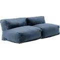 Modulare 2-Sitzer-Gartenmöbel in Pazifikblau - Oviala Mixi - Blau