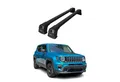 OMAC Dachträger für Jeep Renegade 2014-2024 Aluminium Schwarz 2tlg (2-St), Wasserbeständig,Abnehmbar,Multifunktional,Leichtgewichtig