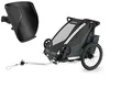 Thule Chariot Cross 1er Single Multisport Fahrradanhänger Anhänger Dark Slate...