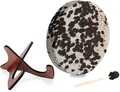 Classic Cantabile HSD-18 traditionelle Schamanentrommel - 18 Zoll 46 cm Rahmentrommel mit Rinderfell - massiver Esche Rahmen mit Haltegriff und Schlägel - Set mit stabilem Ständer - Natur