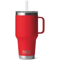 Yeti Coolers Rambler 35oz Straw Isolierbecher (Größe 1L, rot)
