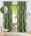 Otto Home Vorhang "Dimona Blackout" Gr. 1, grün (olivgrün), 145cm, Multifunktionsband, Multifunktionsband, 130cm