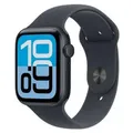 Apple Watch SE 3 (2025) GPS 44mm Mitternacht Aluminiumgehäuse, Mitternacht Sportarmband S/M EU MEHN4 - Schwarz