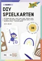 folia - 2327 DIY Spielkarten BLANKO 6,5 x 10cm - 36 Stück + Vorlagen
