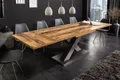 riess-ambiente Esstisch MONTREAL 180-280cm natur/grau - Eiche-Design, ausziehbar, X-Gestell (Einzelartikel, 1-St), Industrial Look für Esszimmer & Konferenzraum – ideal bis 12 Personen