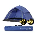 Lumaland Kuppelzelt Wurfzelt Zelt für 3 Personen 210x190x110cm, Leichtes Pop Up Wurfzelt, 2-3 Personen Kuppelzelt, Wasserdicht
