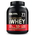 Optimum Nutrition ON Gold Standard Whey Protein Pulver, Eiweißpulver zum Muskelaufbau, natürlich enthaltene BCAA und Glutamin, Extreme Milk Chocolate, 71 Portionen, 2.27kg, Verpackung kann Variieren