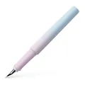 Faber-Castell 241017 - Füller Poly Pen, Federbreite M, Füllfederhalter blushing sky