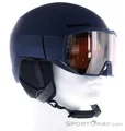 Salomon Osmo Skihelm mit Visier-Dunkel-Blau-S