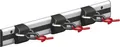 alfer Garderobenhaken alfer x-star®-Set, Schiene mit Gerätehaltern 0.5