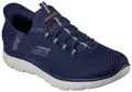 Skechers SUMMITS-HIGH RANGE Slip-On Sneaker, Freizeitschuh mit Slip Ins-Fersenpart für einen leichten Einstieg