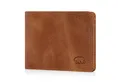 Brown Bear Mini Geldbörse 8006-B aus Echtleder für Herren, mit RFID-Schutz und 5 Kartenfächern Farbe Cognac-Vintage