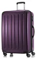 Hauptstadtkoffer ALEX - Erweiterbarer Hartschalenkoffer 75 cm (119 L) mit TSA-Schloss – robuster Trolley-Reisekoffer mit 4 Doppelrollen, Aubergine
