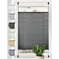 Sonello Plissee crush Klemmfix ohne Bohren, blickdicht, Klemmfix, verspannt, 75cm x 160cm Anthrazit Faltrollo, Easyfix, Blickdicht, Lichtschutz Sonnenschutzrollo verspannt, Jalousie Rollo für Fenster & Tür, einfache Montage, in verschiedenen Farben und Größen grau 75 cm x 160 cm