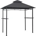 vidaXL BBQ-Pavillon 240x150x255 cm Anthrazit Stahl