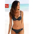 Push-Up-Bikini-Top SUNSEEKER "Fancy", Damen, Gr. 34, Cup A, schwarz, Obermaterial: 92% Polyamid, 8% Elasthan. Wattierung: 100% Polyester, Strukturmuster, Bikini-Oberteile, aus eleganter Strukturware