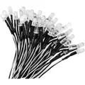 LED LED Dioden, Licht, 12V, vorverdrahtet, 5mm, Weiß, Dekoration