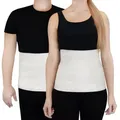 YESET Rückenbandage Rückenwärmer Merino Leibwärmer Wärme Gürtel AMG71, wärmend weiß XS-1