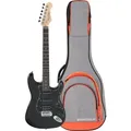 Rocktile Pro ST60-BK E-Gitarre All Black Gigbag Set