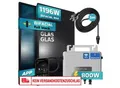 SUNNIVA® 920W Balkonkraftwerk BIFAZIAL FULLBLACK komplett Steckdose EcoFlow 800 Watt Wechselrichter, PV Solaranlage Komplettset, 2x 460W N-Type Glas-Glas Bifacial Solarmodule, 5m Kabel & 4x 1m Solarkabel
