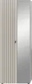 Garderobenschrank HOME AFFAIRE "TATIO, Höhe 192 cm, Rillenoptik, Spiegeltür", kashmir nachbildung, B:70cm H:192cm T:37cm