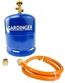 GARDINGER Aktionsset leere befüllbare 2,5 kg Propangasflasche Profill mit Sicherheitsventil Adapter Umfüllschlauch (Alternative zur GAZ R907)