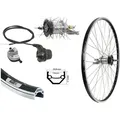 Aggro-X 28" Hinterrad Shimano schwarz 3 Gang Nexus Nabenschaltung mit Rücktritt+Zubehör Drehgriff