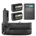 ayex Batteriegriff Set für Sony Alpha A7RIV A9II + 2x NP-FZ100 Akku + Ladegerät