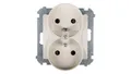 Simon 54 Doppelsteckdose z / u 16A IP20 mit Shutter, creme DGZ2MZ.01 / 41 