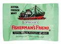 Fisherman's Friend Mint | Karton mit 24 Beuteln | Minze und Menthol Geschmack | Mit Zucker | Für frischen Atem