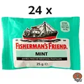 Fisherman`s Friend Menthol-Pastillen Mint, 24x 25g vegan