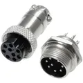 Pollin 453558 Rundsteckverbinder Buchse, Einbau, Stecker Gesamtpolzahl Installationskabel