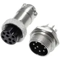 Pollin 453558 Rundsteckverbinder Buchse, Einbau, Stecker Gesamtpolzahl: 9   1...