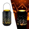 Teelichthalter Glowtree 20cm Schwarz Gold Metall Windlicht