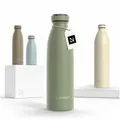 LARS NYSØM Thermoflasche Ren, Isolierflasche mit Vakuum Isolierung: 12h heiß / 24h kühl grün 500 ml | 23.55 cm