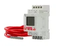 E.NEXT Temperaturregler Digital Temperaturschalter Thermostat Hutschiene -25 +130 С 16A Funktion - Heizen / Kühlen, Grau